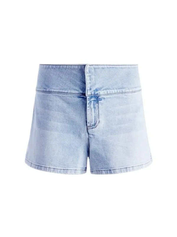Shorts Women Alice Olivia OLIVIA JEAN SHORT Rockstar Blue