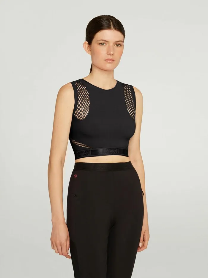 Shuri Crop Top Black Women Wolford Tops