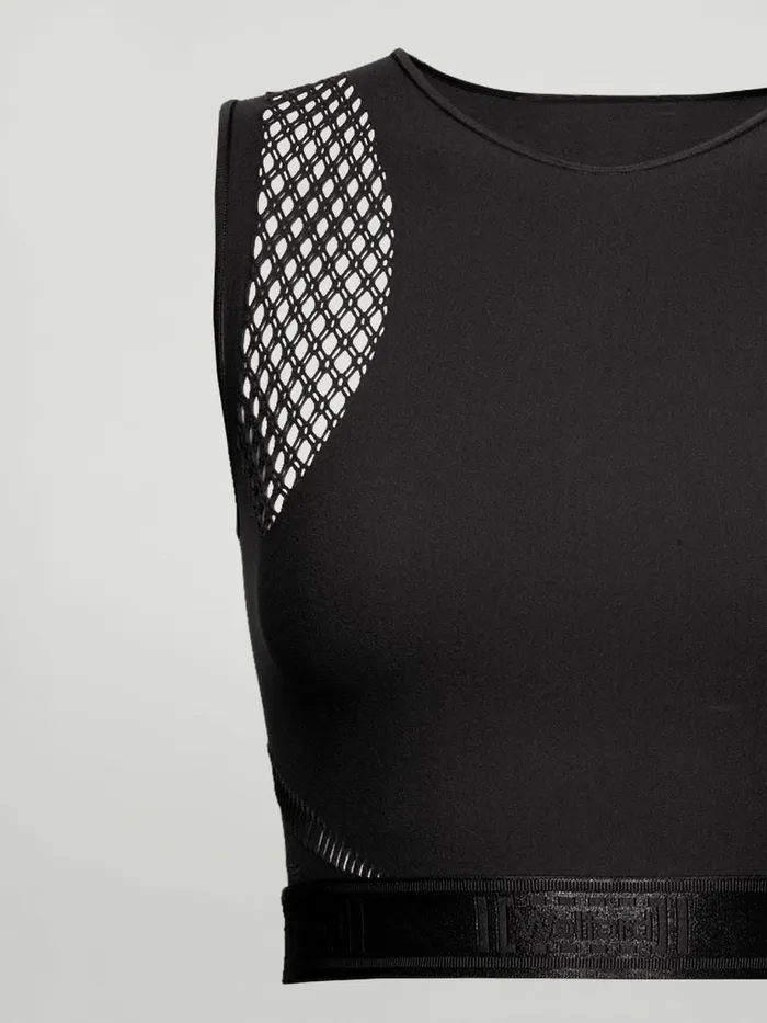 Shuri Crop Top Black Women Wolford Tops