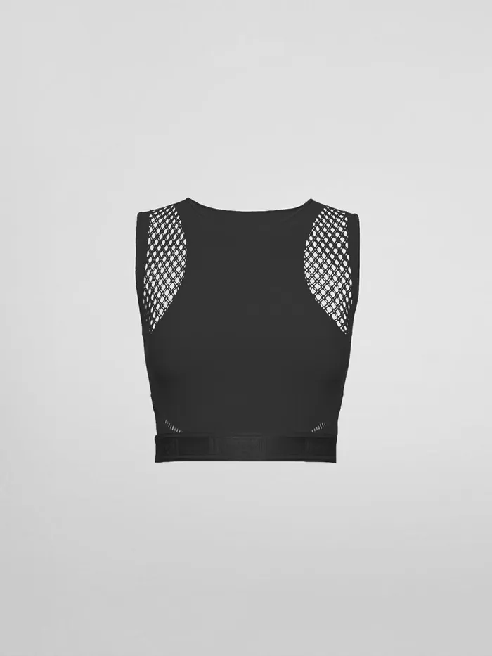 Shuri Crop Top Black Women Wolford Tops