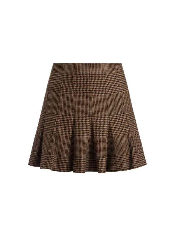 Skirts Women Alice Olivia ZONA HIGH WAISTED MINI SKIRT Camelblack