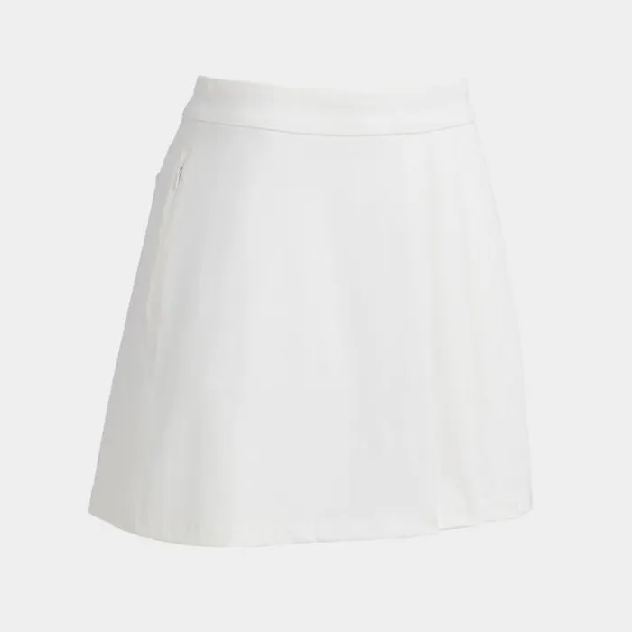 Skorts and Dresses Women GFORE LUXE SIDE PLEAT 4WAY STRETCH TWILL SKORT Snow