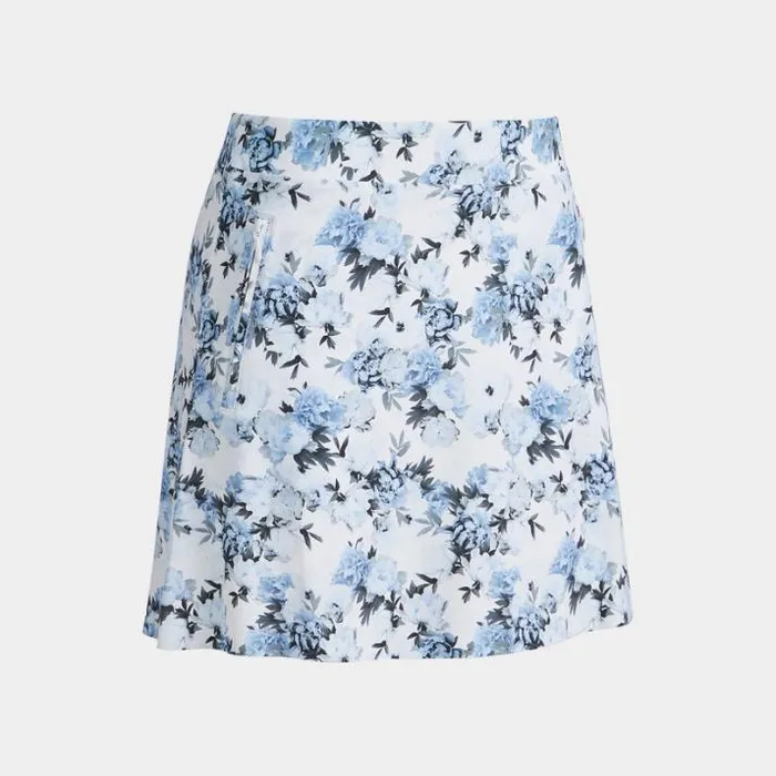 Skorts and Dresses Women GFORE PHOTO FLORAL SILKY TECH NYLON ALINE SKORT Snow