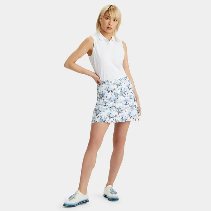 Skorts and Dresses Women GFORE PHOTO FLORAL SILKY TECH NYLON ALINE SKORT Snow