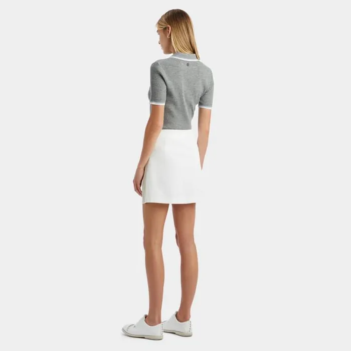 Skorts and Dresses Women GFORE SIDE PANEL 4WAY STRETCH TWILL SKORT Snow
