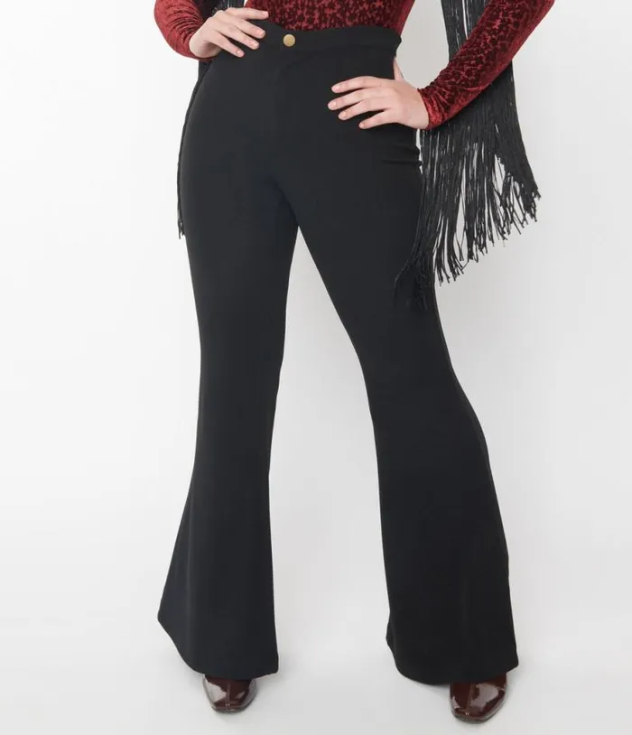 Smak Parlour 1970s Black Find Your Flare Pants ClothingPlus Unique Vintage Pants