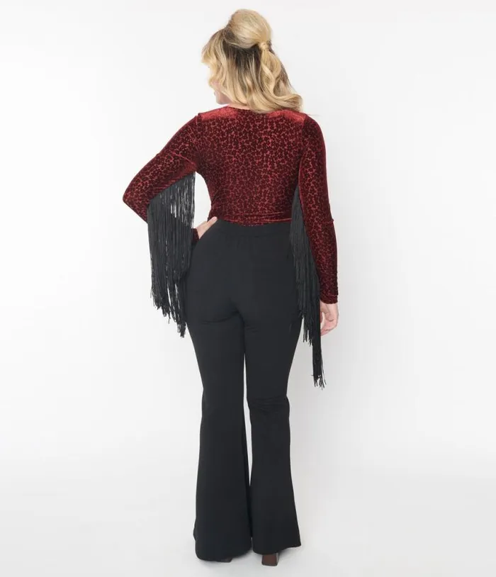 Smak Parlour 1970s Black Find Your Flare Pants ClothingPlus Unique Vintage Pants