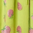 Smak Parlour Avocado and Pink Strawberry Print Woodstock Flare Dress DressesPlus Unique Vintage Babydoll