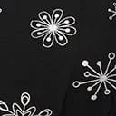 Smak Parlour Black and Silver Snowflake Social Climber Caftan DressesPlus Unique Vintage Caftans