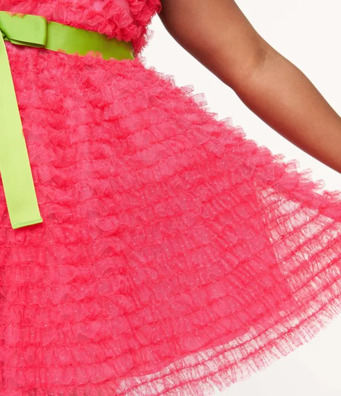 Smak Parlour Plus Size 1960s Hot Pink Empire Waist Mini Dress DressesPlus Unique Vintage Babydoll