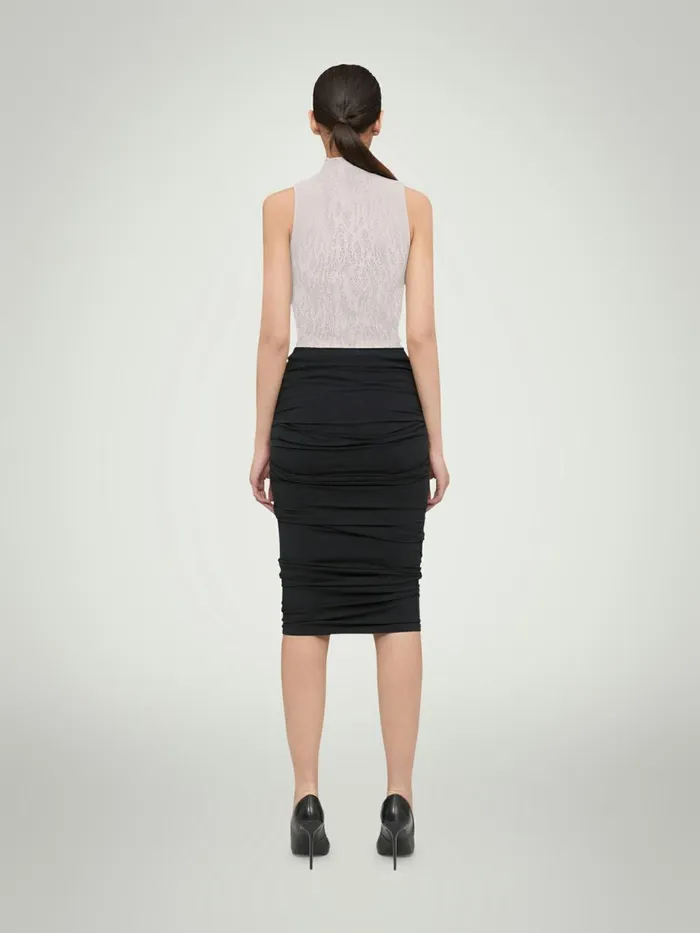 Snake Lace Top Sleeveless Platinum Women Wolford Tops