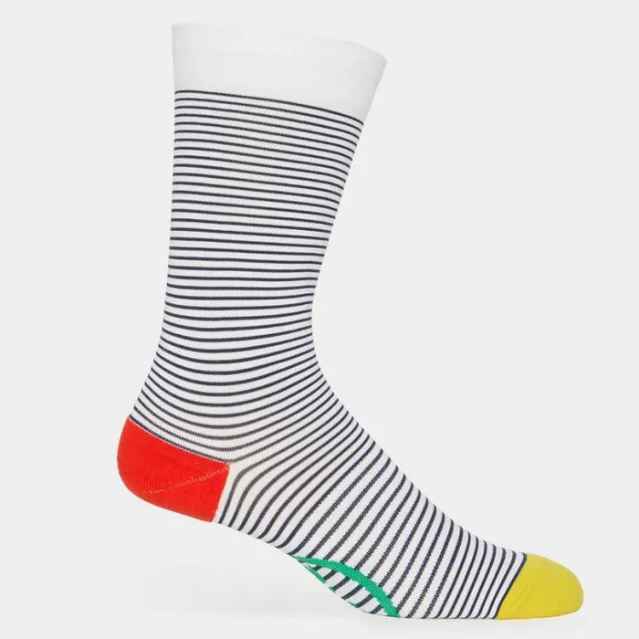 Socks Men GFORE STRIPED COMPRESSION CREW SOCK Snow