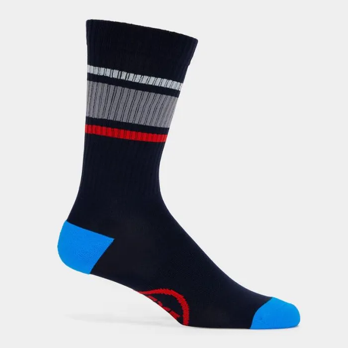 Socks Men GFORE STRIPED RIBBED COMPRESSION CREW SOCK Twilight