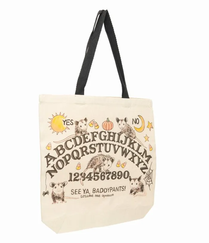 Spirit Board Opossum Cotton Tote Bag Accessories Unique Vintage Novelty Bags