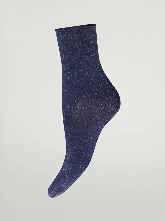 Stardust Socks Navyaqua Silver Women Wolford Socks