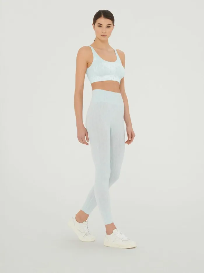 Succession Logo Chain Leggings Light Aquamarineoff White Women Wolford Athleisure Leggings
