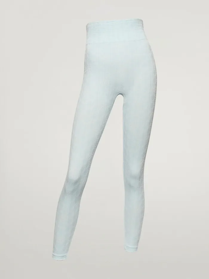 Succession Logo Chain Leggings Light Aquamarineoff White Women Wolford Athleisure Leggings