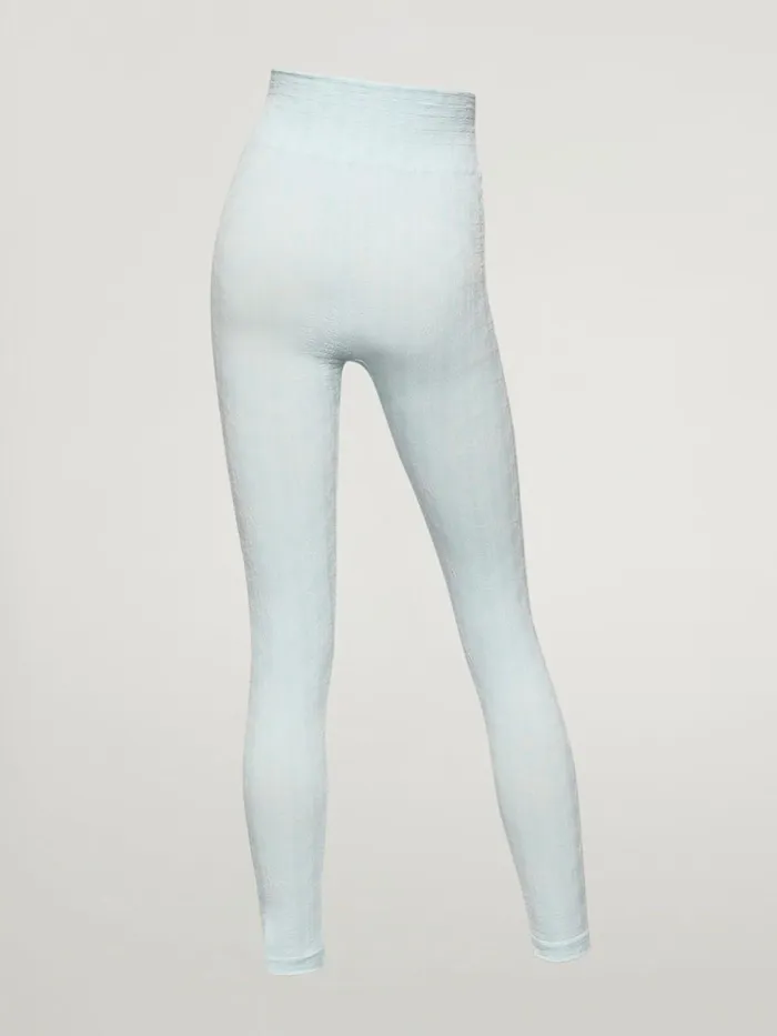 Succession Logo Chain Leggings Light Aquamarineoff White Women Wolford Athleisure Leggings