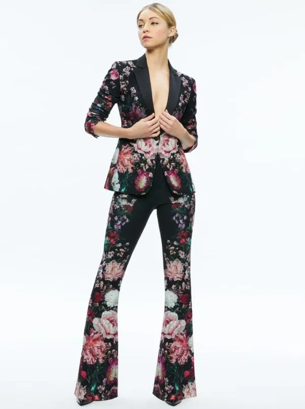 Suits Women Alice Olivia BREANN LONG FITTED BLAZER After Midnight