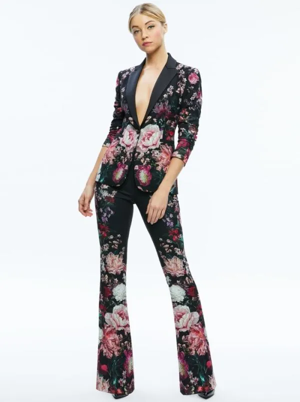 Suits Women Alice Olivia BREANN LONG FITTED BLAZER After Midnight