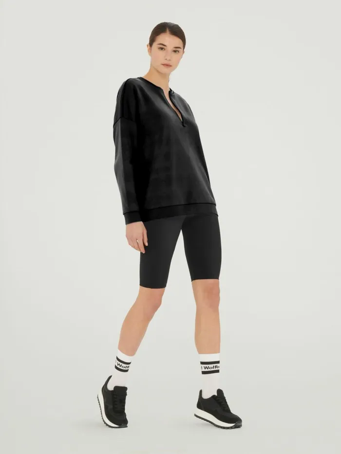 Sweater Top Long Sleeves Black Women Wolford Tops
