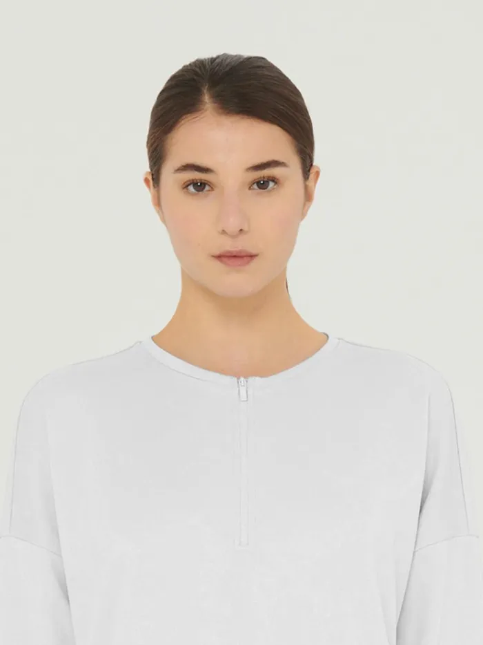 Sweater Top Long Sleeves White Women Wolford Tops