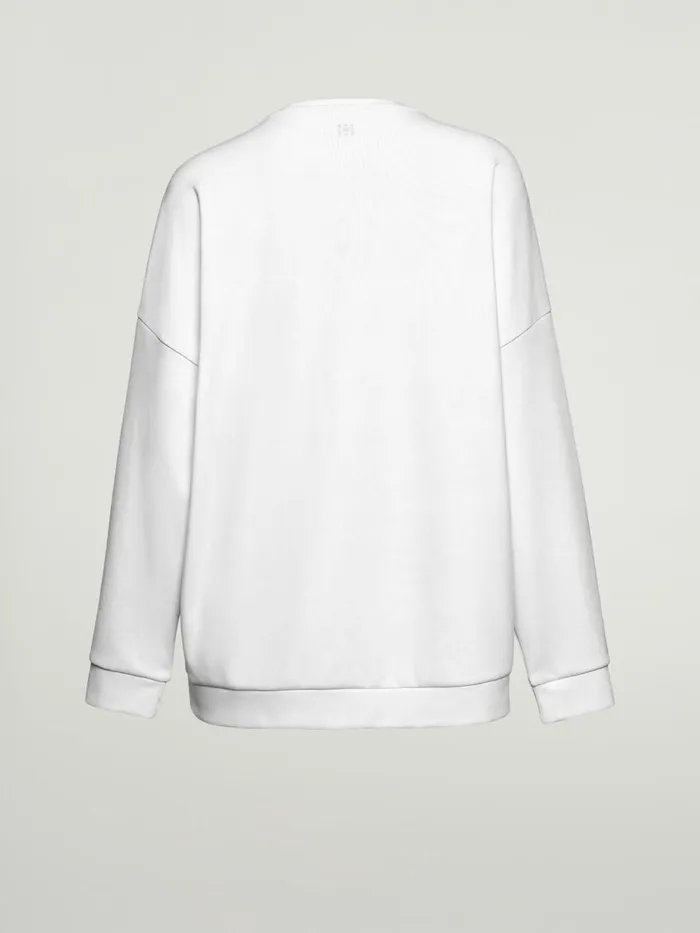Sweater Top Long Sleeves White Women Wolford Tops