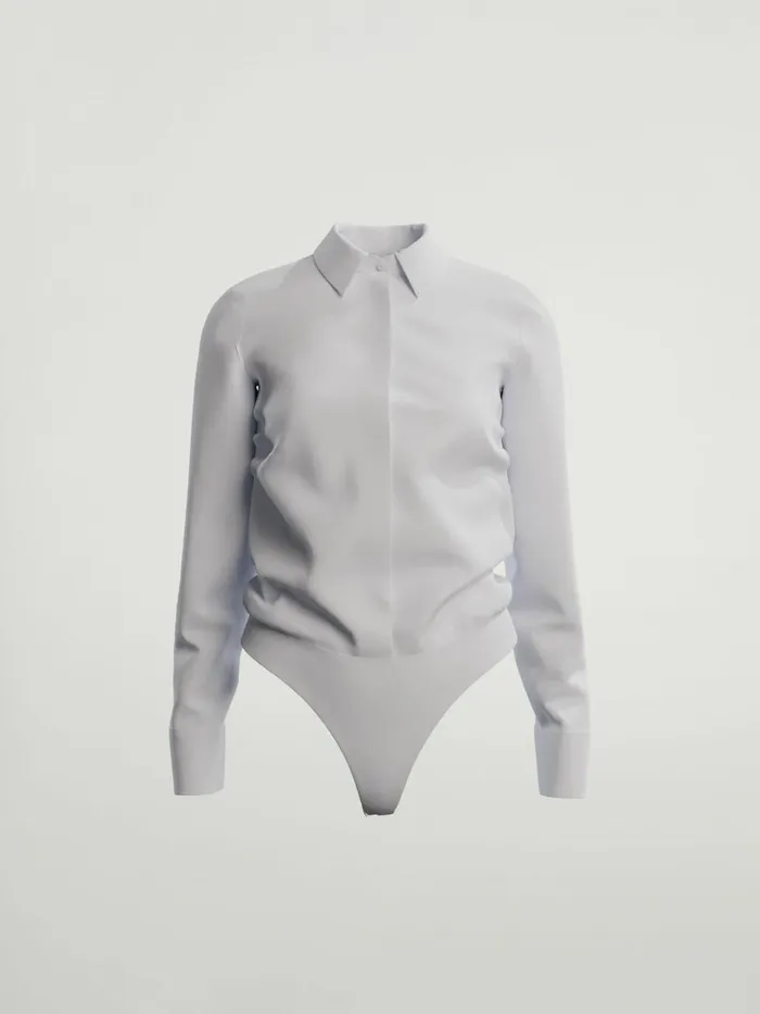 The Blouse Body White Women Wolford Longsleeve Shirts