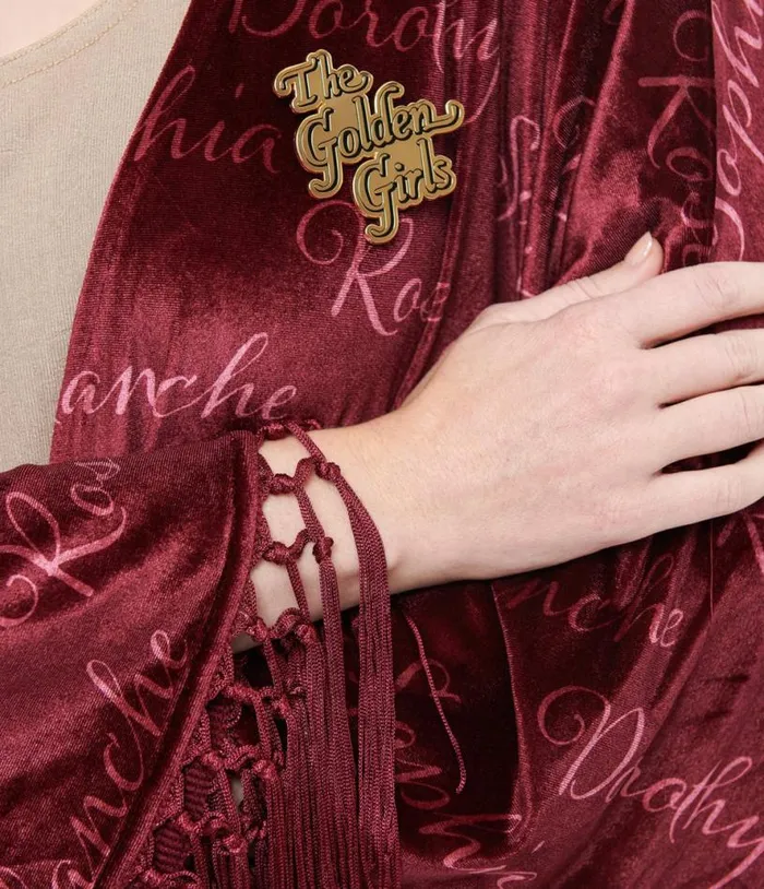 The Golden Girls X Burgundy Velvet Blanche Kimono ClothingPlus Unique Vintage Jackets