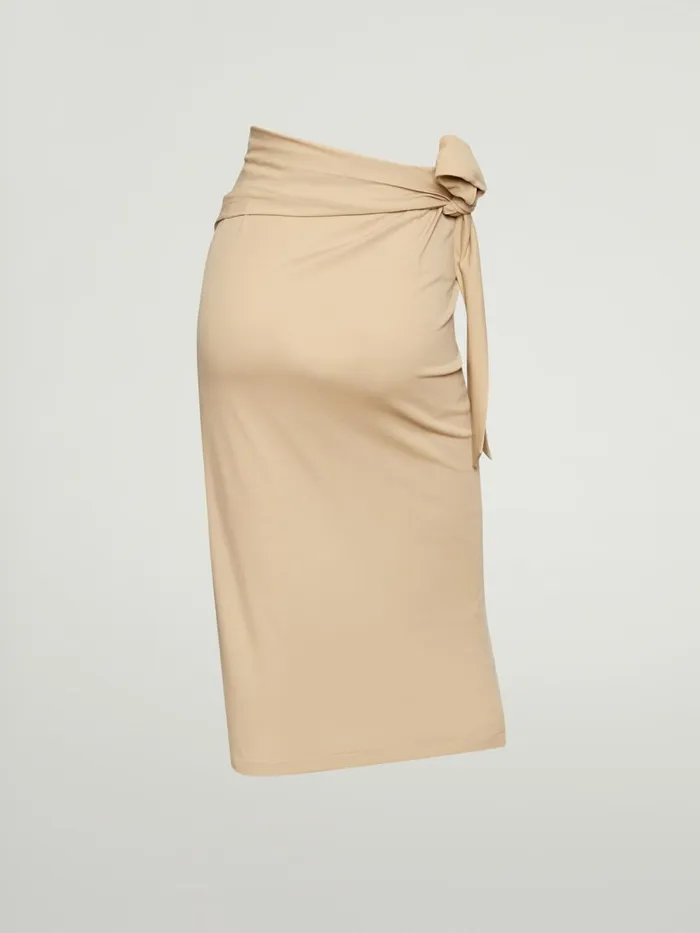 The OrigamiDrape Wrap Skirt Cafe Au Lait Women Wolford Dresses and Skirts