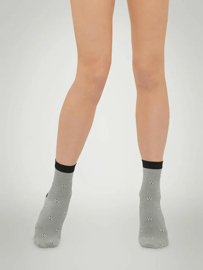 The W Cotton Socks Blackash Women Wolford Socks
