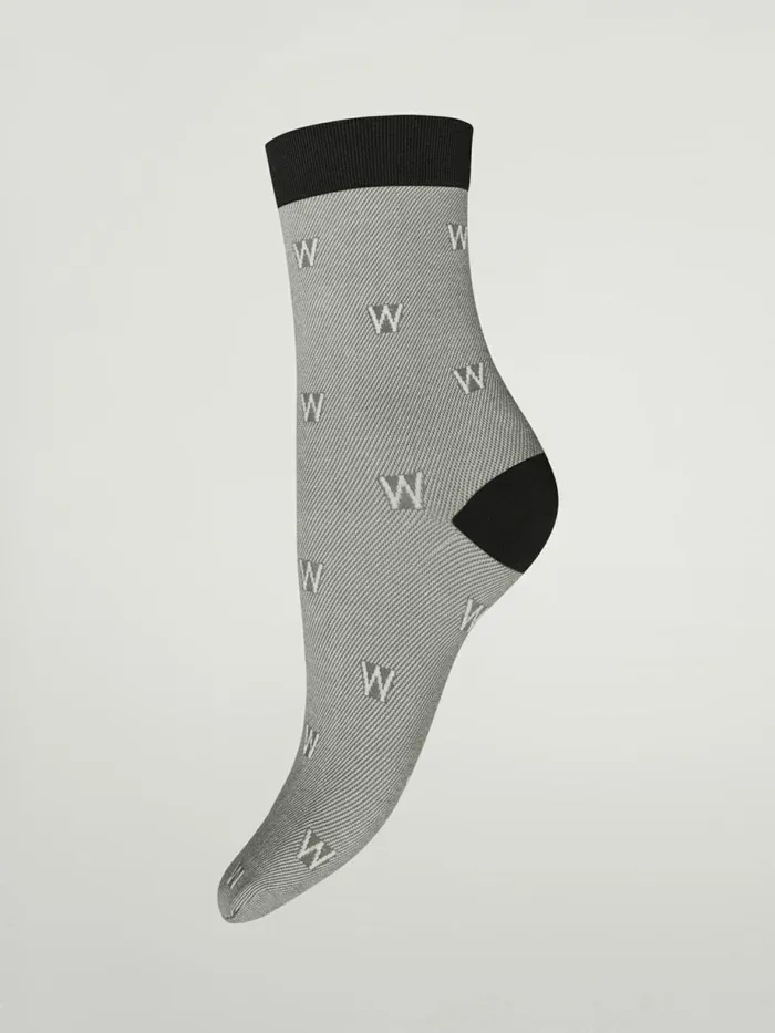 The W Cotton Socks Blackash Women Wolford Socks