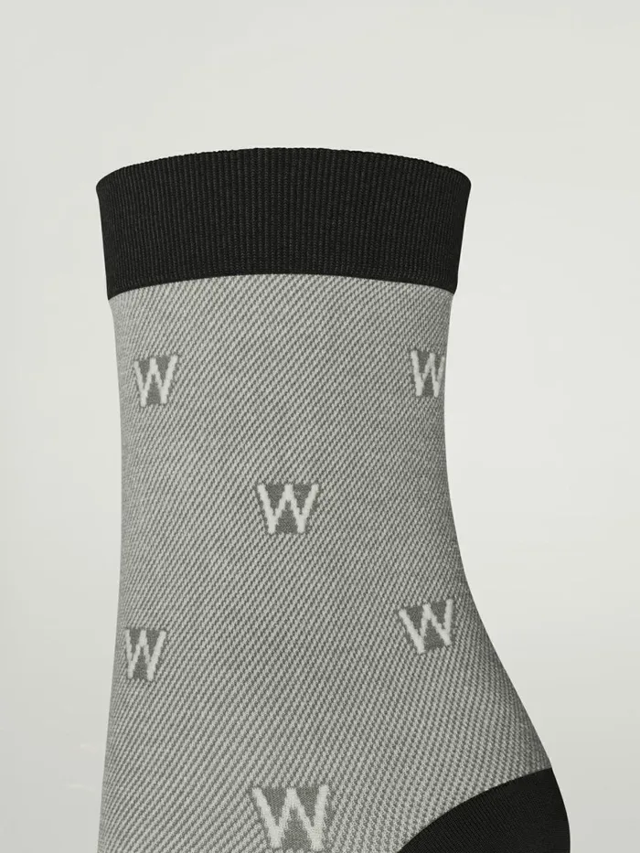 The W Cotton Socks Blackash Women Wolford Socks