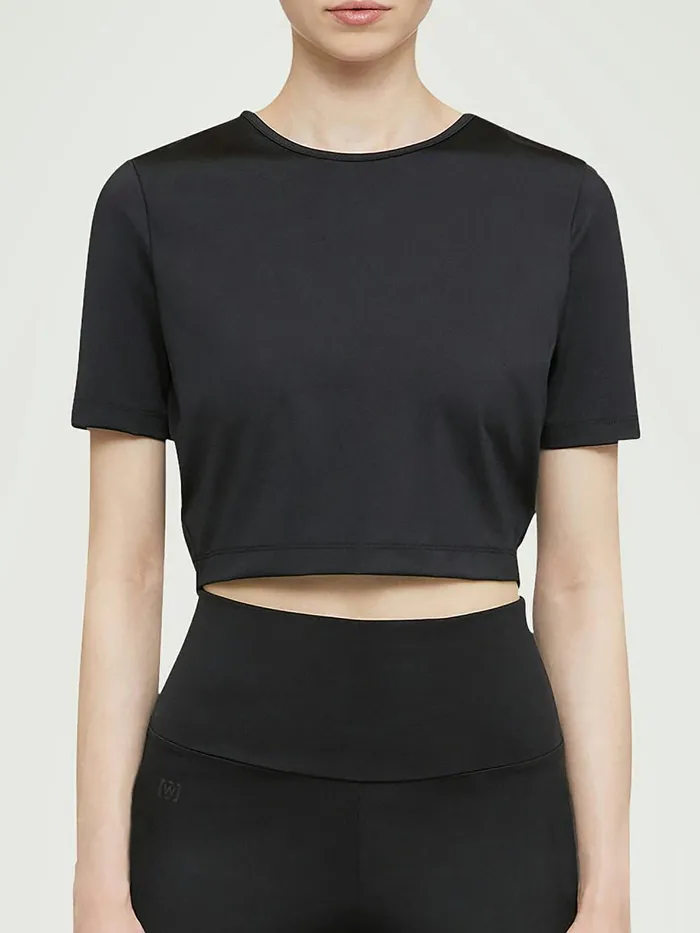 The Workout Top Short Sleeves Black Women Wolford Tops