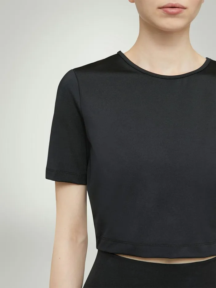The Workout Top Short Sleeves Black Women Wolford Tops