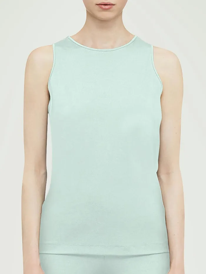 The Workout Top Sleeveless Aqua Women Wolford Tops
