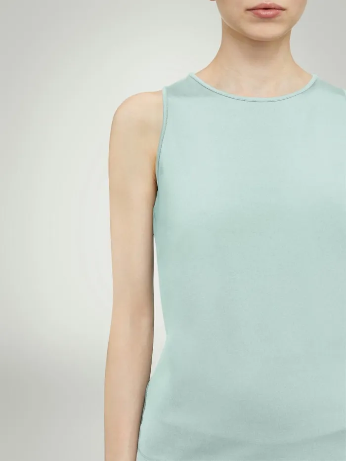 The Workout Top Sleeveless Aqua Women Wolford Tops