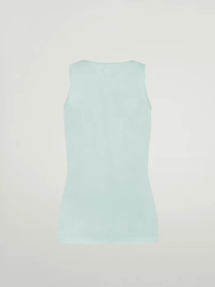 The Workout Top Sleeveless Aqua Women Wolford Tops