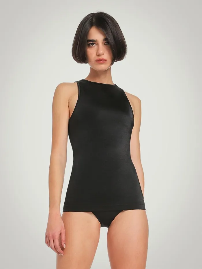 The Workout Top Sleeveless Black Women Wolford Tops