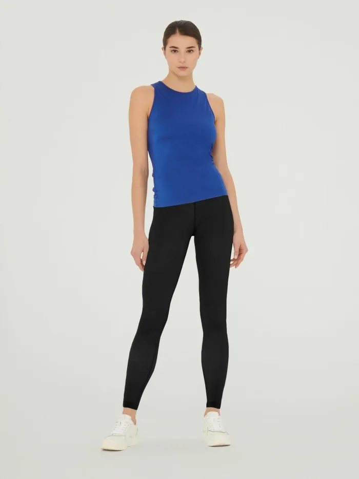 The Workout Top Sleeveless Sodalite Blue Women Wolford Tops