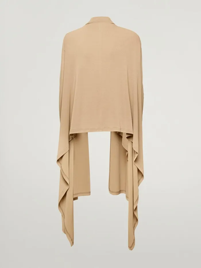 The Wrap Cardigan Cafe Au Lait Women Wolford Longsleeve Shirts