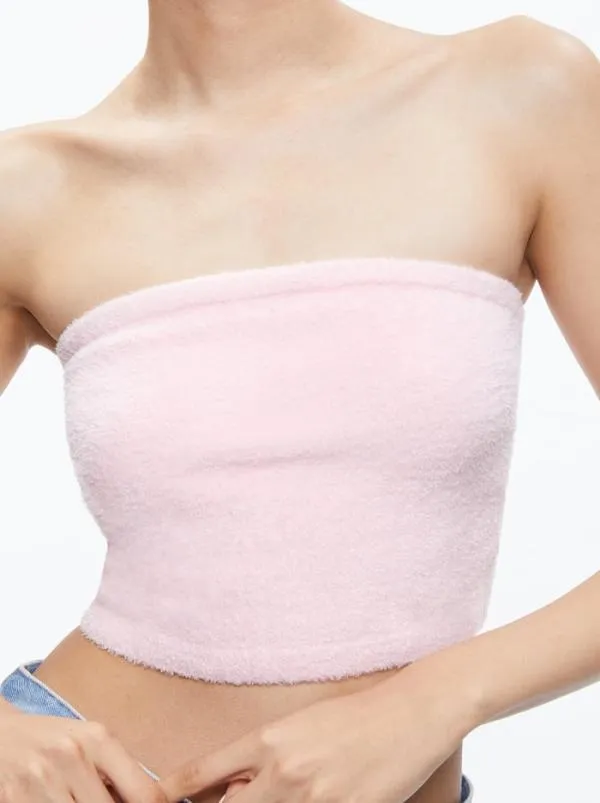 Tops Women Alice Olivia ALISON TUBE TOP SWEATER Petal