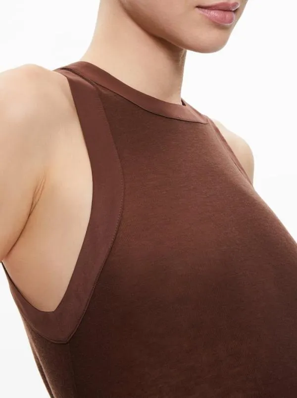 Tops Women Alice Olivia ANGELINA CREWNECK TANK Toffee