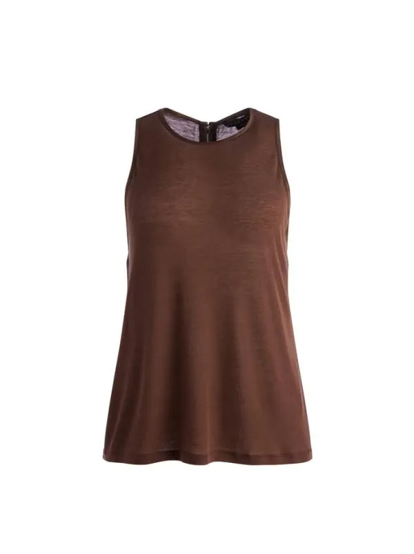 Tops Women Alice Olivia ANGELINA CREWNECK TANK Toffee
