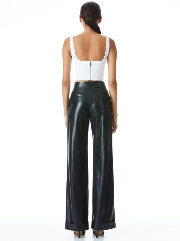 Tops Women Alice Olivia BRESLIN BONED CORSET TOP Off White