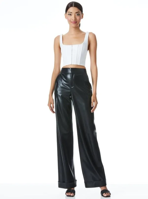 Tops Women Alice Olivia BRESLIN BONED CORSET TOP Off White