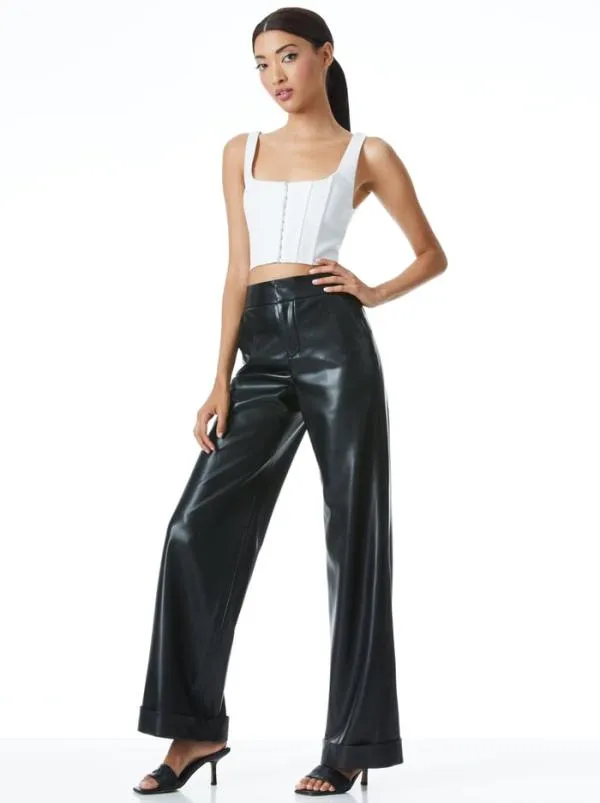 Tops Women Alice Olivia BRESLIN BONED CORSET TOP Off White