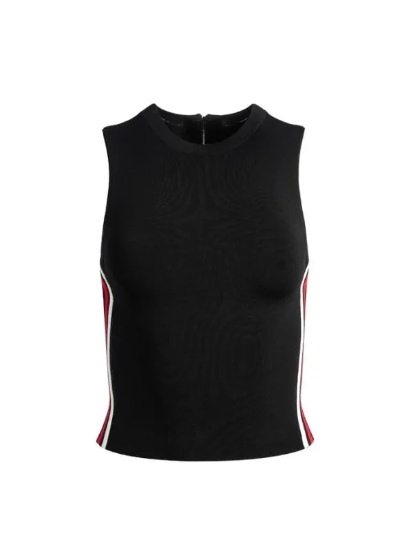 Tops Women Alice Olivia DARINA MOCK NECK TANK Blackperfect Ruby
