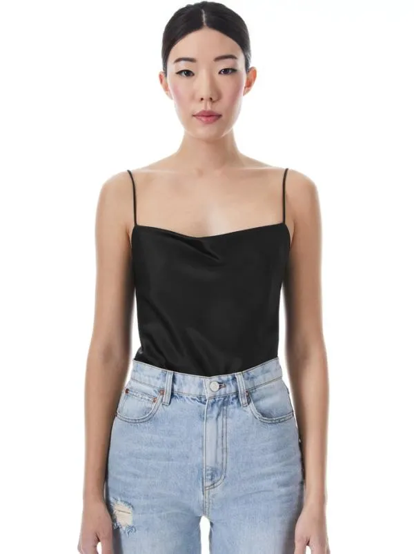 Tops Women Alice Olivia HARMON BODYSUIT Black