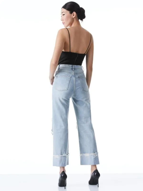 Tops Women Alice Olivia HARMON BODYSUIT Black